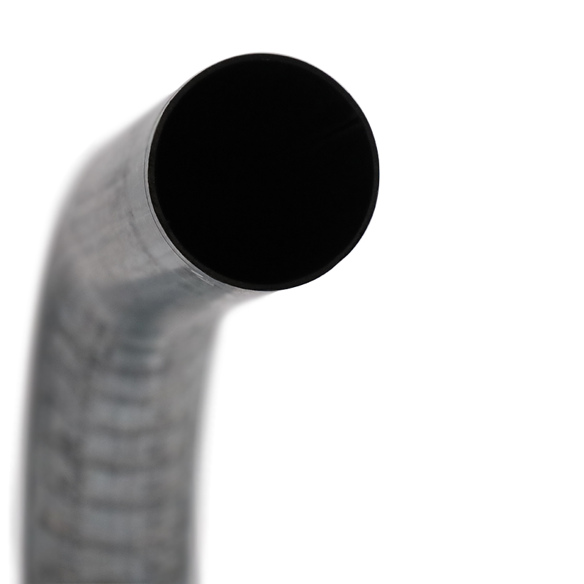 90° galvanised steel elbow - Image 3