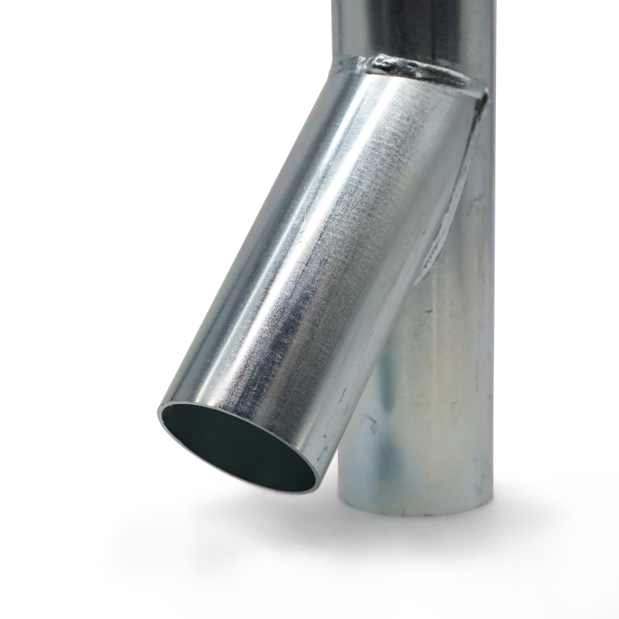 45° galvanised steel wye - Image 3