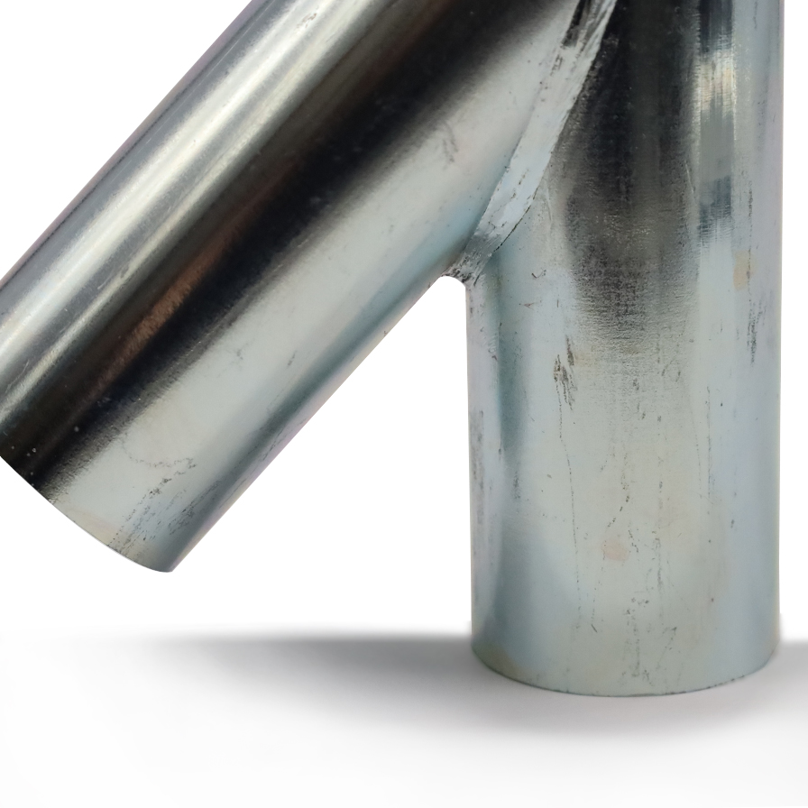 45° galvanised steel wye - Image 2