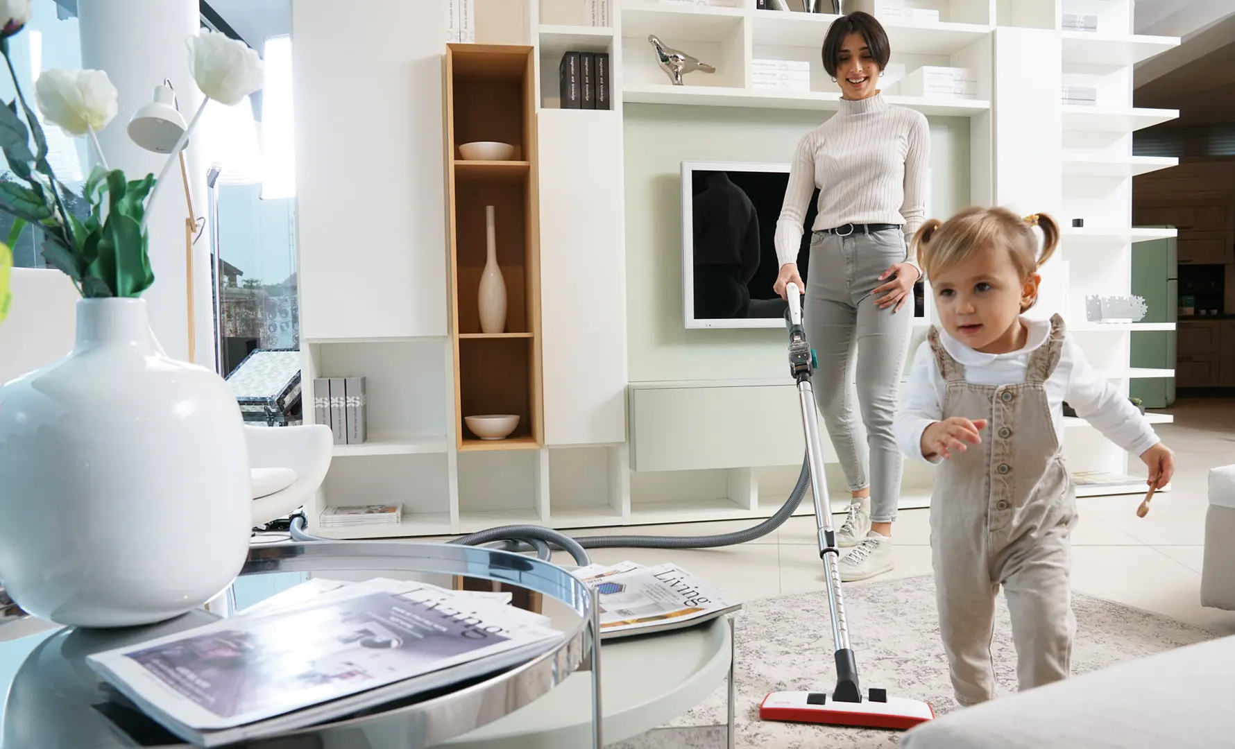 Carpet cleaning with a central vacuum system