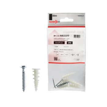 5 SPV Plasterboard plugs with screw