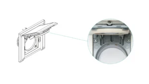 Double-cone SEBS gasket for a lasting airtight seal.